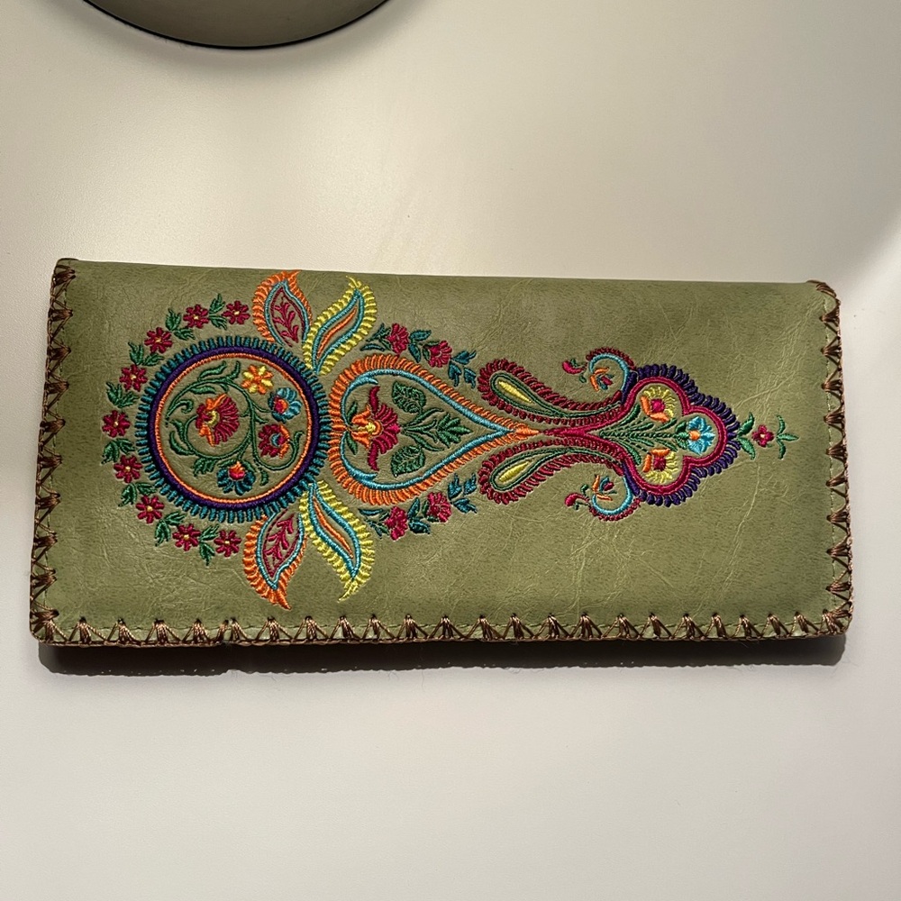 Embroidered Wallet